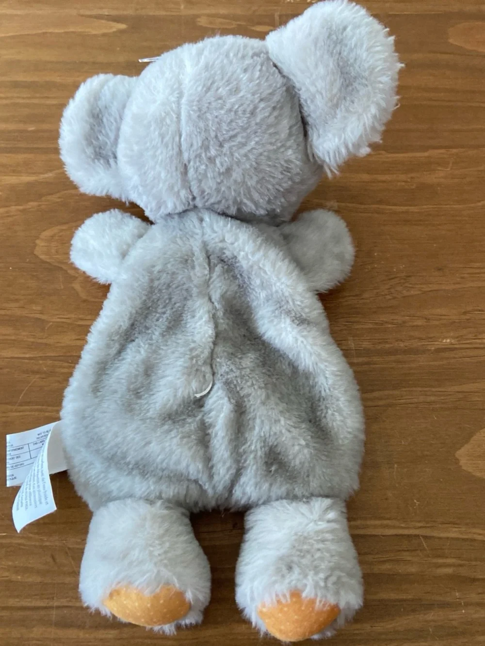 Plush Koala Stuffed Animal - Gray & White with Orange Accents